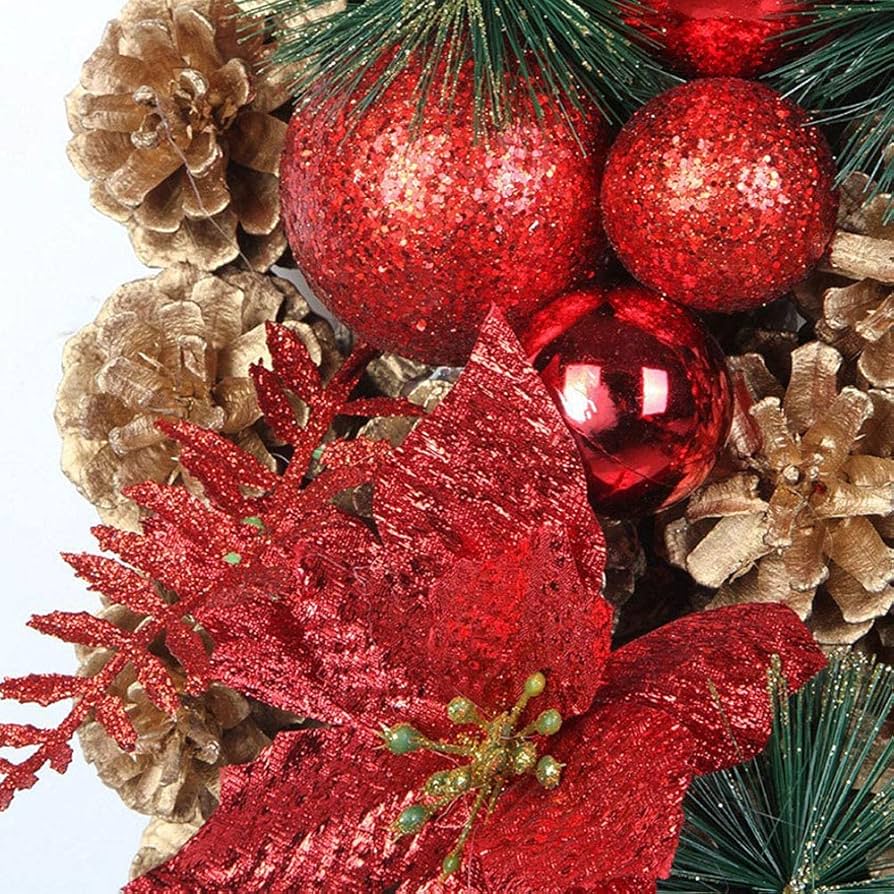 Amazon | クリスマスリース クリスマス花輪 ドア 玄関 庭園 壁
